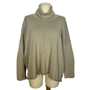 Eskandar Tan Turtleneck Sweater | Bust 64 | Designer